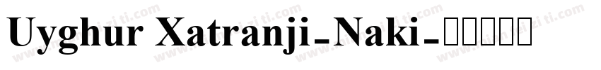 Uyghur Xatranji-Naki字体转换
